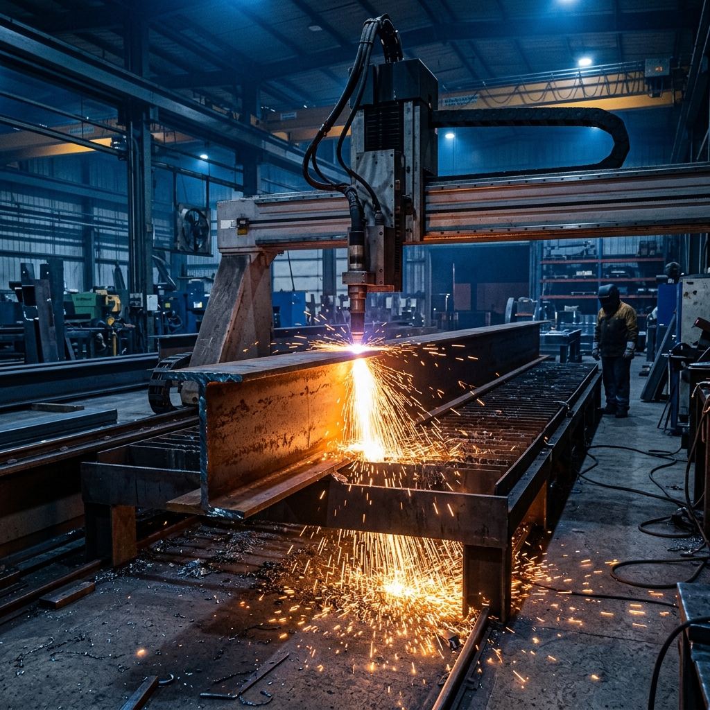 Precision cutting and processing of Mild Steel Beams - Mildsteelbeam.com
